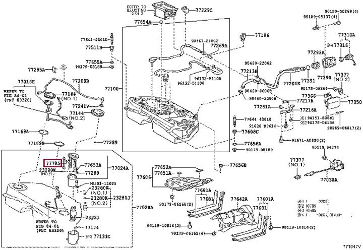 7778548020 Toyota Электропроводка насоса топливного