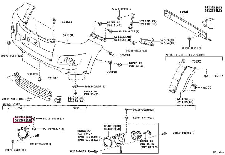 814820K040 Toyota Заглушка бампера