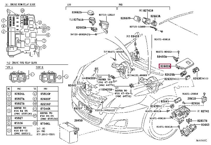 8266212570 Toyota Кришка блоку запобіжників