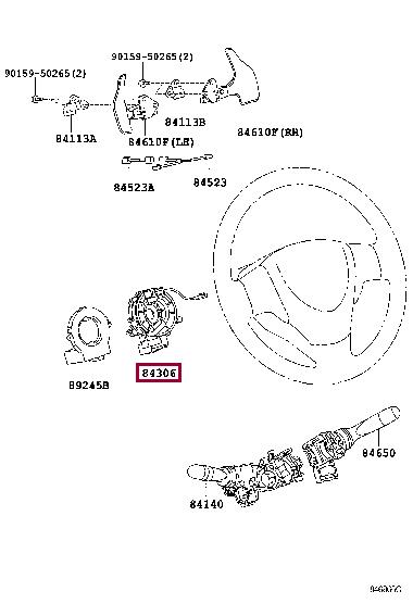 Toyota 84306-0D070 Кольцо airbag контактное, шлейф руля (с многофункциональным управлением на руле) 843060D070: Отличная цена - Купить в Украине на EXIST.UA! 843060D070 Toyota Кольцо airbag контактное, шлейф руля (с многофункциональным управлением на руле)