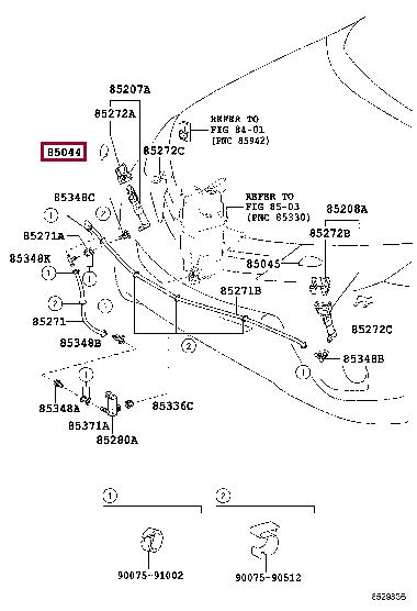 8504442150B1 Toyota Форсунка омывателя