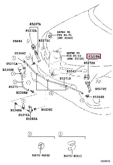 8520842051 Toyota Активатор форсунки омывателя