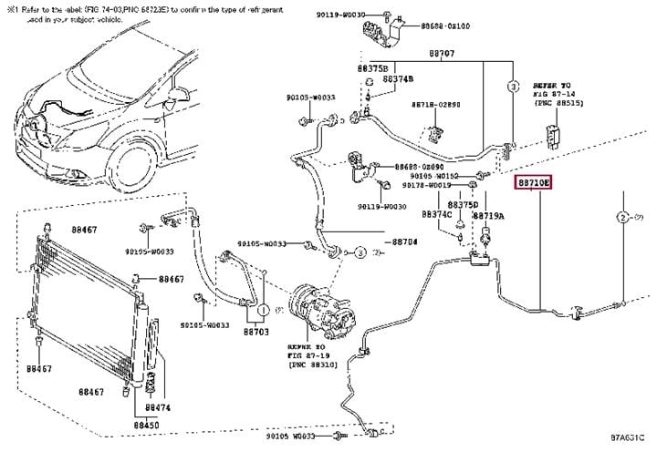 8871002780 Toyota Трубка кондиционера