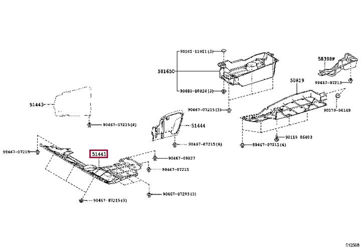 5144142150 Toyota Защита двигателя