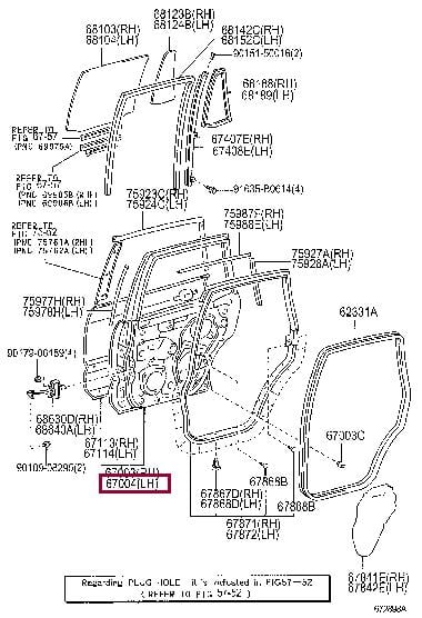 6700460260 Toyota Дверь задняя левая