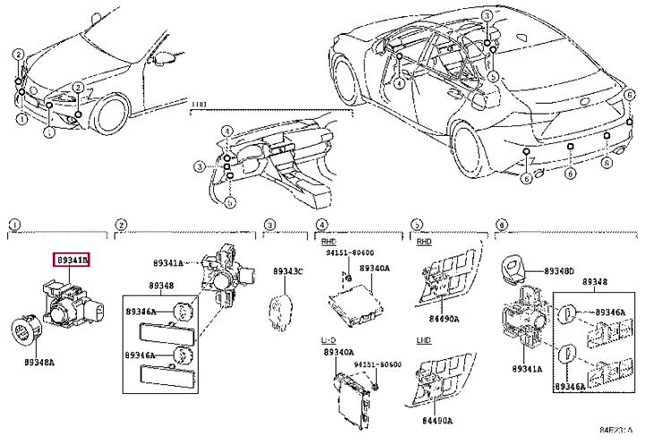 8934153030 Toyota Датчик парковки