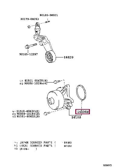 9030169006 Toyota Кольцо резиновое