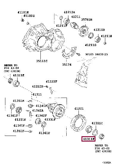 Toyota 90366-44001 Подшипник 9036644001: Отличная цена - Купить в Украине на EXIST.UA! 9036644001 Toyota Подшипник