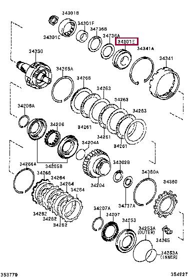 9036943015 Toyota Подшипник ступицы