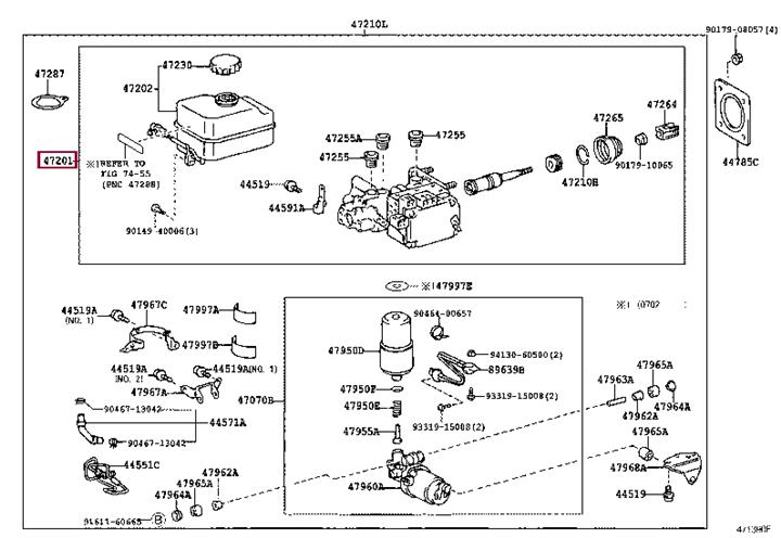 4702560022 Toyota Главный тормозной цилиндр