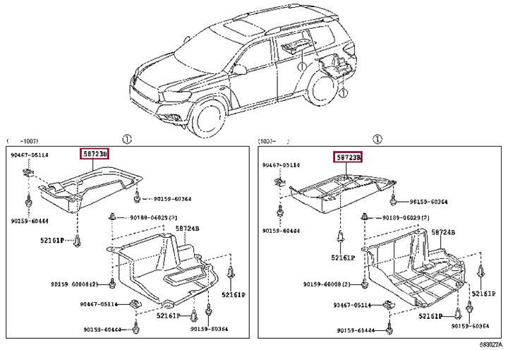 5872348040 Toyota Наклейка кузова