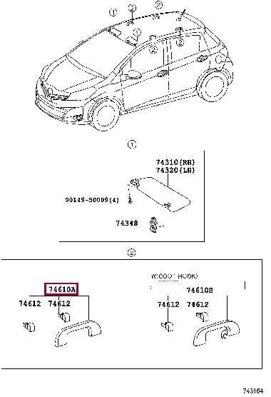 Купить Toyota 74610-05140-B0 по низкой цене в Украине!