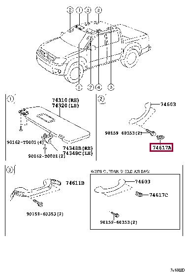 746160K010B0 Toyota Заглушка