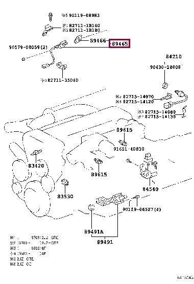 8946519615 Toyota Датчик кислородный / Лямбда-зонд