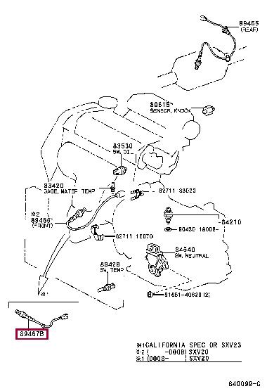 8946733020 Toyota Датчик кислородный / Лямбда-зонд