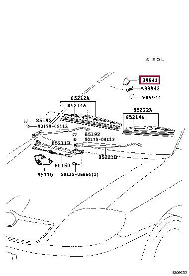 8994105010 Toyota Датчик дождя