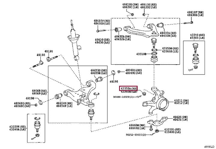 Toyota 90171-T0001 Nut (for front upper ball joint rh) 90171T0001: Отличная цена - Купить в Украине на EXIST.UA! 90171T0001 Toyota Nut (for front upper ball joint rh)