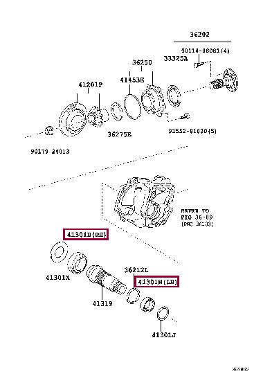 9036645038 Toyota Подшипник