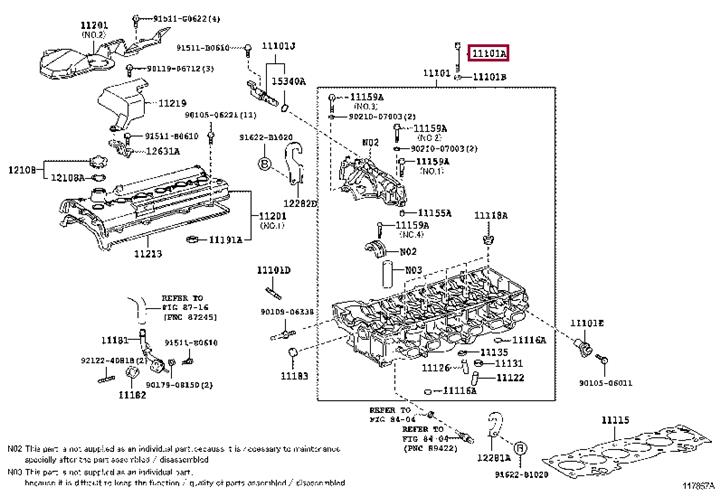 Toyota 90910-02133 Комплект болтов 9091002133: Отличная цена - Купить в Украине на EXIST.UA! 9091002133 Toyota Комплект болтов