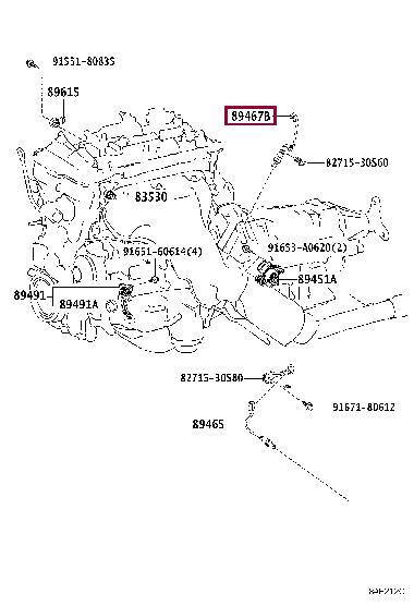 Toyota 89467-30060 Датчик кислородный / Лямбда-зонд 8946730060: Отличная цена - Купить в Украине на EXIST.UA! 8946730060 Toyota Датчик кислородный / Лямбда-зонд