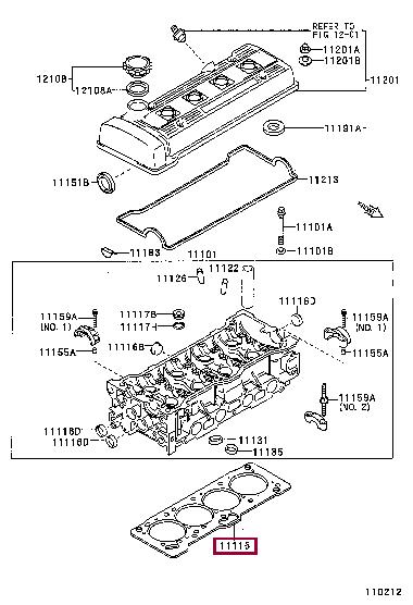 1111515090 Toyota Прокладка ГБЦ