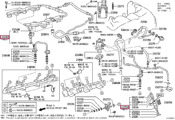 Toyota 23209-39155-C0 Injector assy, fuel 2320939155C0: Отличная цена - Купить в Украине на EXIST.UA! 2320939155C0 Toyota Injector assy, fuel
