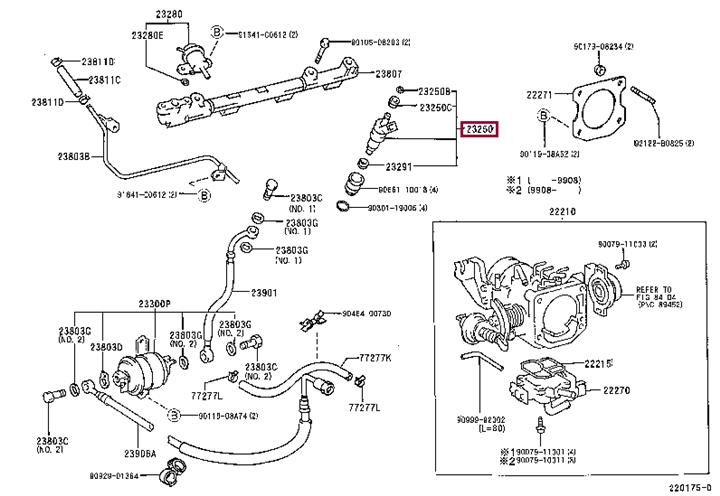 2320979095 Toyota Форсунка топливная