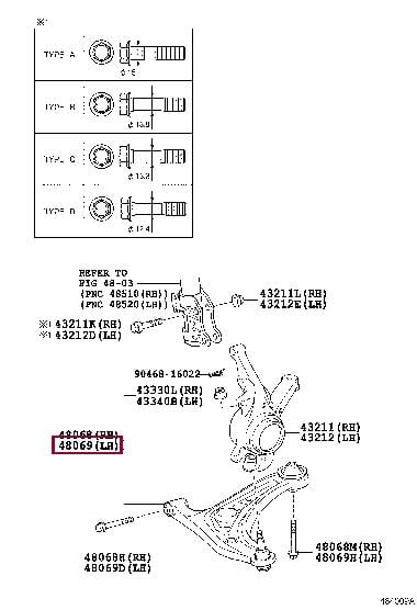 Toyota 48069-59145 Важіль підвіски 4806959145: Приваблива ціна - Купити в Україні на EXIST.UA! 4806959145 Toyota Важіль підвіски
