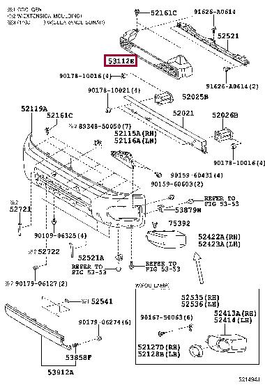 Купити Toyota 53112-35030 за низькою ціною в Україні!
