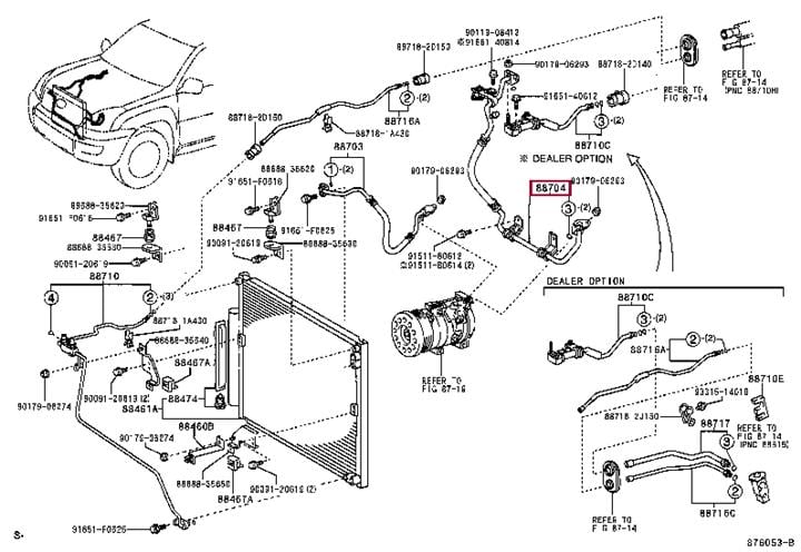 8870460390 Toyota Трубка кондиціонера