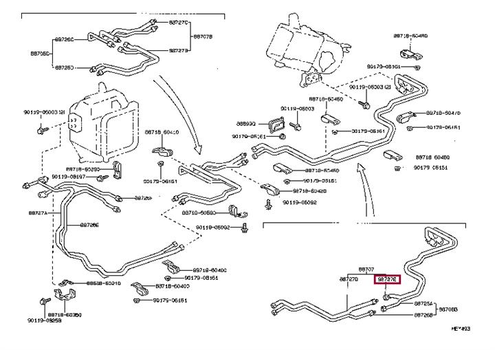 8871760720 Toyota Трубка кондиционера