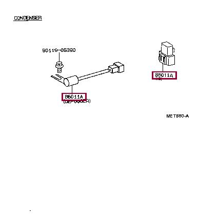 9098004083 Toyota Конденсор