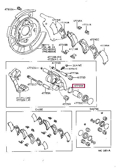 4773150040 Toyota Поршень