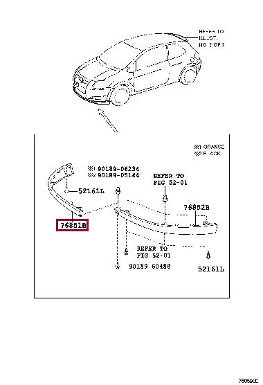 7685102120 Toyota Спойлер