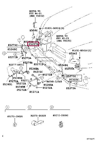 Toyota 85207-42030 Привод омивателя фар, правый 8520742030: Отличная цена - Купить в Украине на EXIST.UA! 8520742030 Toyota Привод омивателя фар, правый