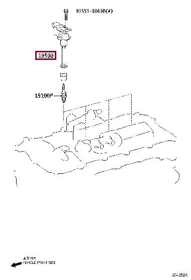 Toyota 90919-02269 Катушка зажигания 9091902269: Отличная цена - Купить в Украине на EXIST.UA! 9091902269 Toyota Катушка зажигания
