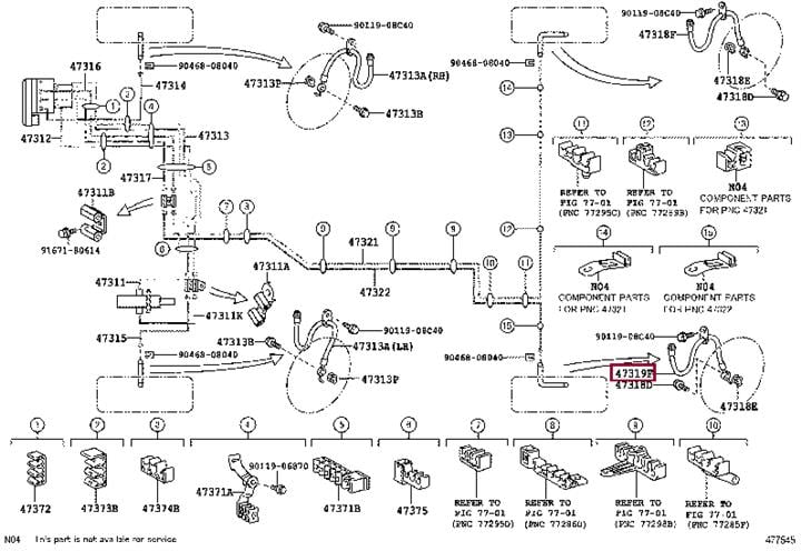Toyota 90947-02G50 Hose, flexible(for rear lh) 9094702G50: Отличная цена - Купить в Украине на EXIST.UA! 9094702G50 Toyota Hose, flexible(for rear lh)
