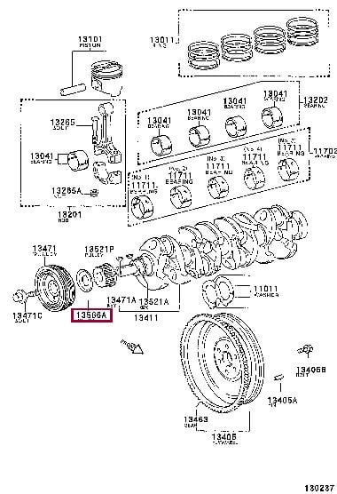 1356774010 Toyota Направляющая