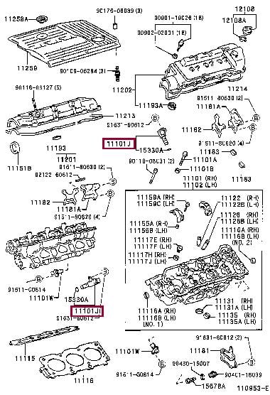 1533020011 Toyota Клапан системы изменения фаз газораспределения