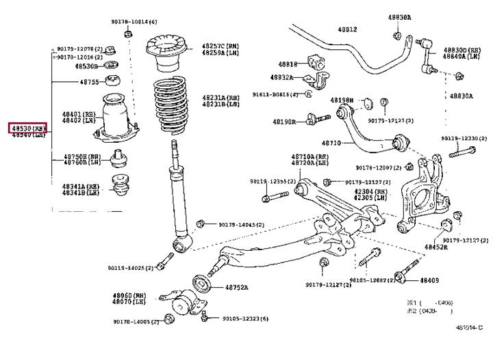 Стойки амортизаторов Toyota Celica (Тойота Селика): 4853080332 Toyota Амортизатор подвески