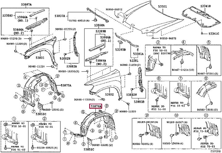 Купити Toyota 53806-0E070 за низькою ціною в Україні!
