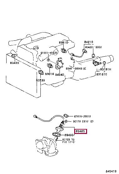 8946580044 Toyota Датчик кислородный / Лямбда-зонд