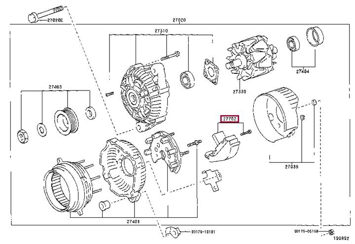 2770202010 Toyota Регулятор напруги