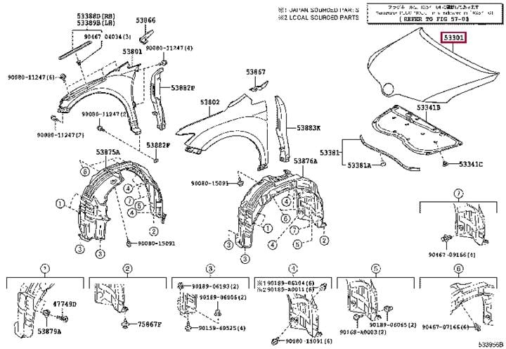 Купить Toyota 53301-0T020 по низкой цене в Украине!