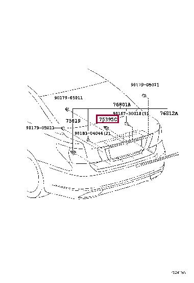 Кліпса Toyota 64726-50060