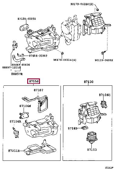 8715060674 Toyota Радиатор отопителя