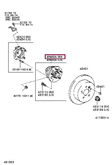 Toyota 42410-28021 Ступица колеса 4241028021: Отличная цена - Купить в Украине на EXIST.UA! 4241028021 Toyota Ступица колеса