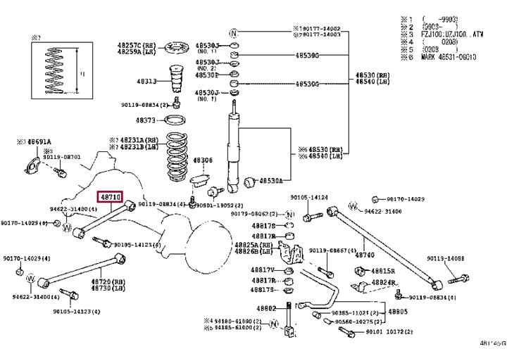 Toyota 48710-60090 Arm assy, upper control 4871060090: Отличная цена - Купить в Украине на EXIST.UA! 4871060090 Toyota Arm assy, upper control
