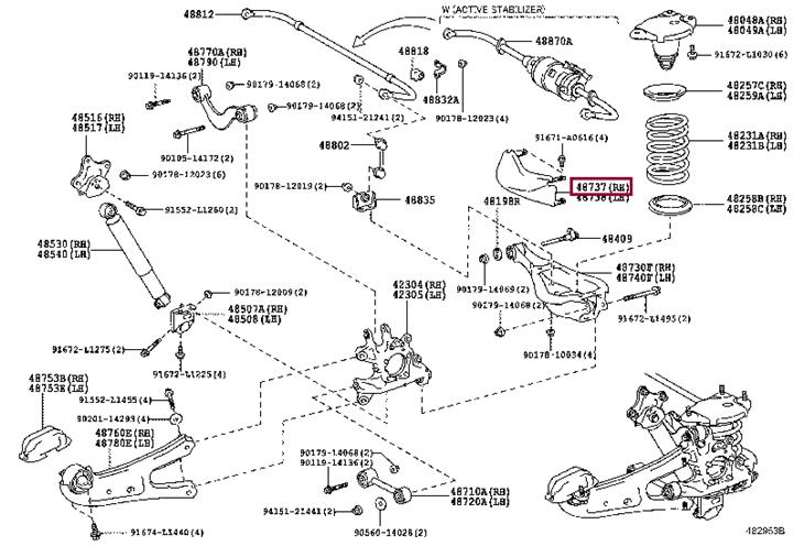 4873748010 Toyota Кнопка звукового сигнала