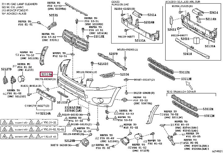 5211942977 Toyota Бампер передній